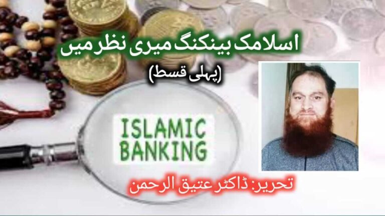 اسلامی بینکاری ؛ میری نظر میں