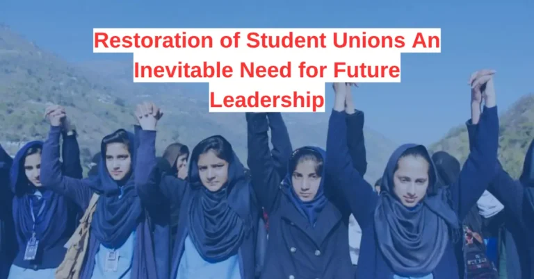 Restoration of Student Unions