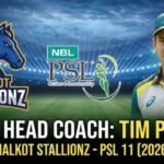 Tim Paine Sialkot Stallionz head coach