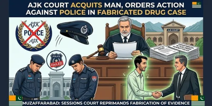 AJK court acquits man in drug case, orders action against police officials