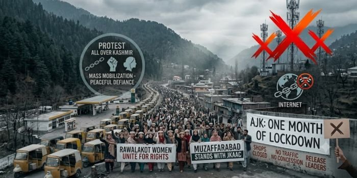 Azad Kashmir Paralyzed: Mass JKAAC Protests, Closed Markets, and Women-Led Rially