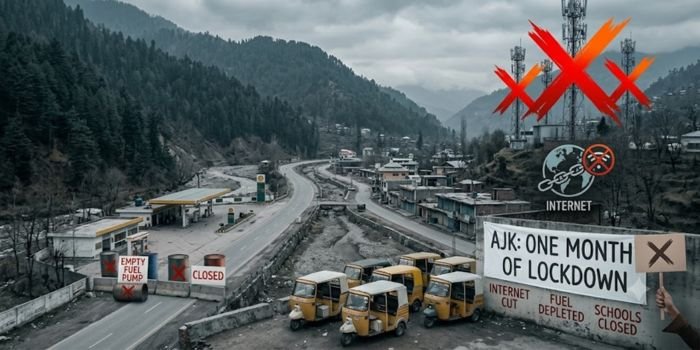 Azad Kashmir Crisis: 1 Month of Internet Blockout, School Closures & Fuel Shortage